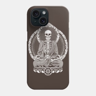 Starving Buddha - White Halftone Phone Case