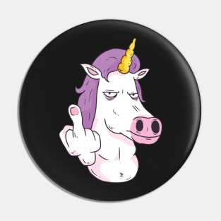 Unicorn middle finger gift idea Pin