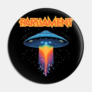 Parliament Funkadelic Retro Mothership UFO Rock Funk Throwback Pin