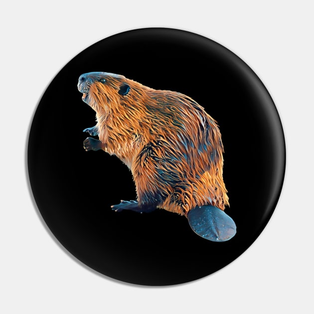 Beaver - Woodland Themed Kids Room, Funny Gifts For Forester, Cute Animals Pin by Shirtsmania