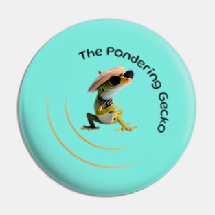 The Pondering Gecko Pin