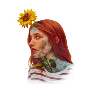 Sunflower girl T-Shirt