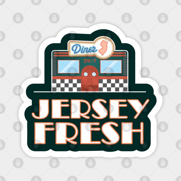 Jersey Fresh Retro New Jersey Diner Sign Magnet by sentinelsupplyco