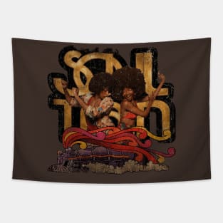 Soul Train Vintage Look Fan Design Tapestry