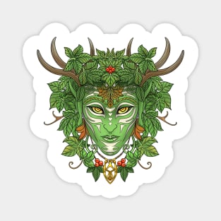 Green Man Magnet