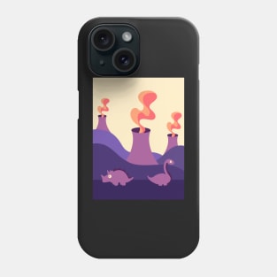 Dinos and Volcanos Phone Case