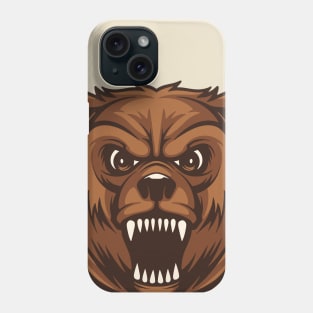 BROWN BEAR HEAD Phone Case