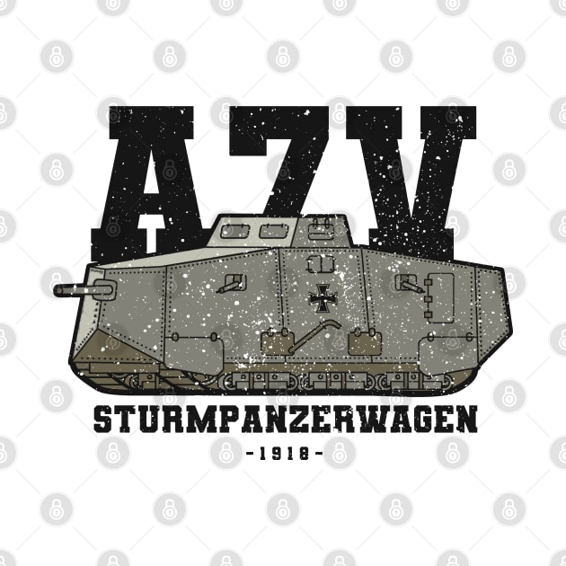 A7V Heavy Tank - WW1 by Distant War