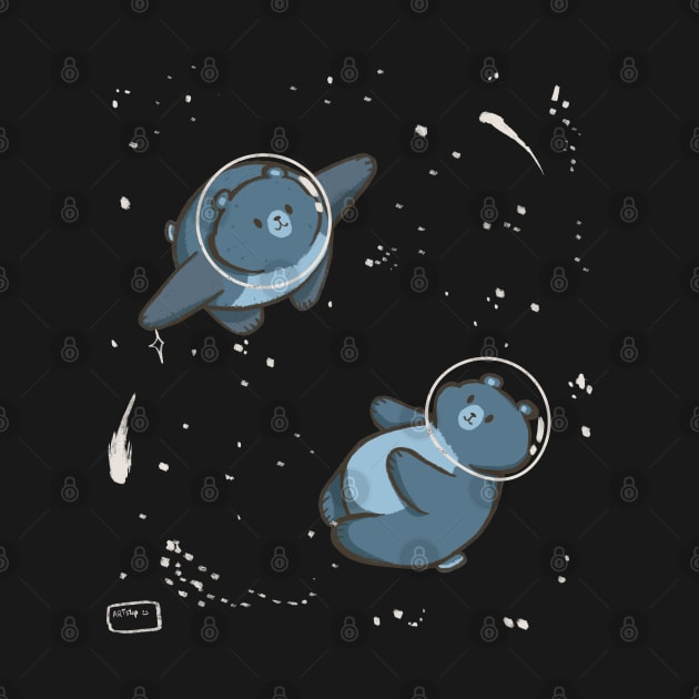 cute space bears by ArtStopCreative