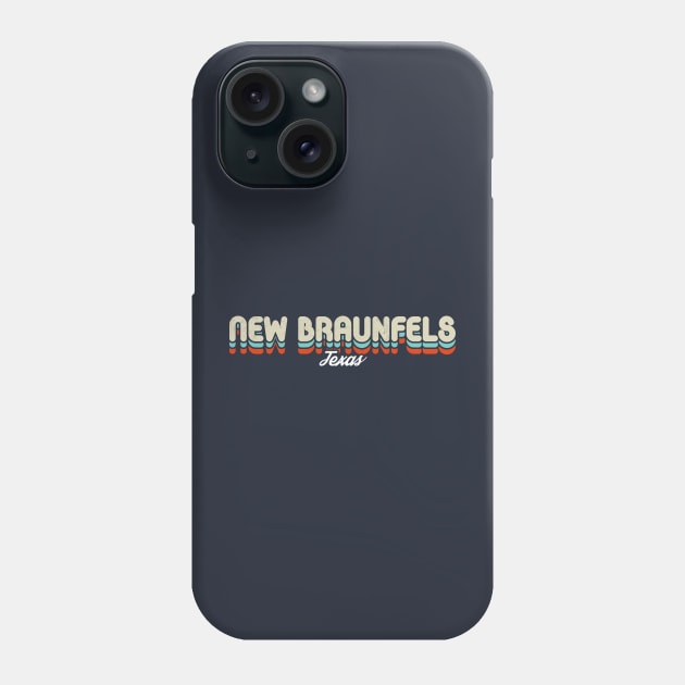 Retro New Braunfels Texas Phone Case by rojakdesigns