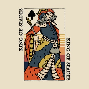 Original Standard Character of Playing Card King of Spades T-Shirt