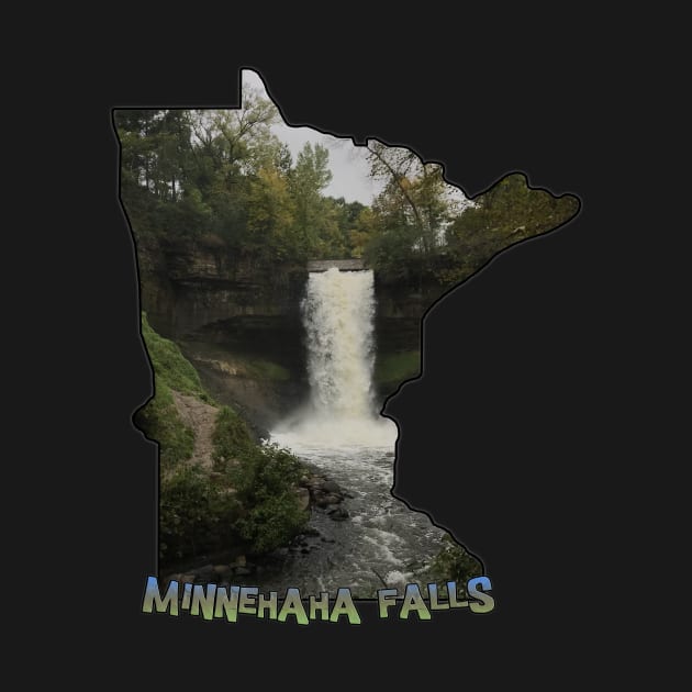 Minnesota State Outline (Minnehaha Falls) by gorff