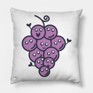 Kawaii Grapes Pillow