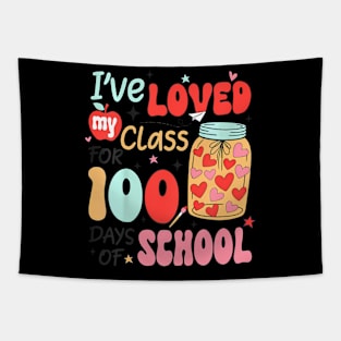 I've Loved My Class For 100 Days School Teacher Kids Tapestry