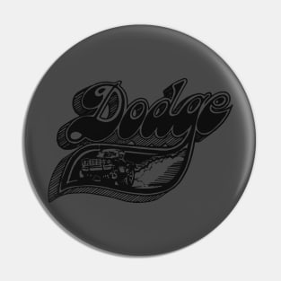Vintage Dodge Pick-Up Art (Ghost on Asphalt) Pin