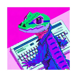 vaporwave lizard T-Shirt