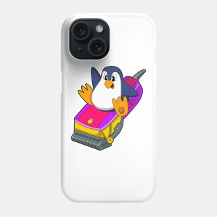 Penguin as Hairdresser with Razor Phone Case