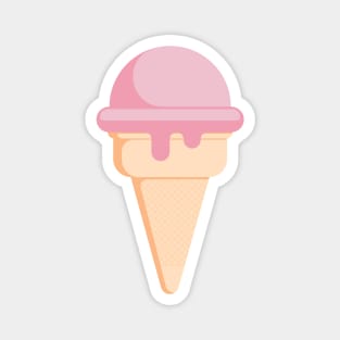 Strawberry Flavored Ice Cream Magnet