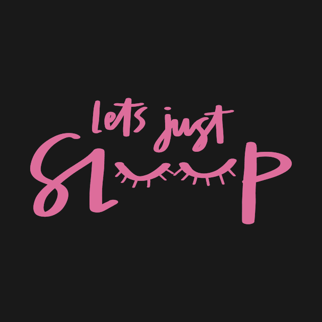 Let’s Just Sleep Girly Pink Eyelashes by Asilynn