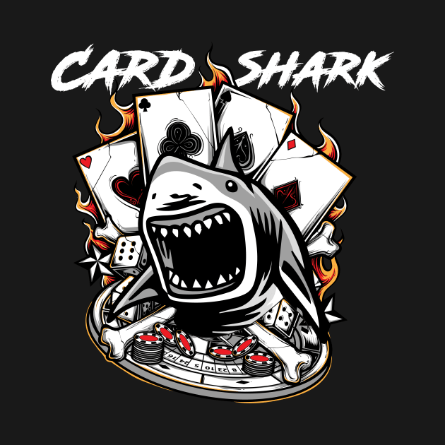 Vintage Card Shark Poker Player  - Awesome Gift by Your Funny Gifts