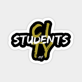 City Students Gold and White Magnet