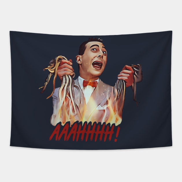 Pee Wee Herman Twisted Tapestry by shieldjohan