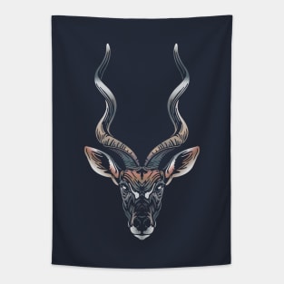 Lesser Kudu Face Tapestry