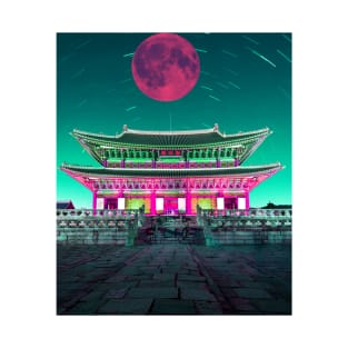 big pink full moon in china T-Shirt