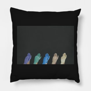 Colorful Gloves for Everyone Pillow