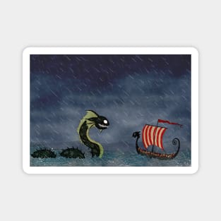 Vikings & Sea Serpent Magnet