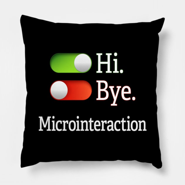 Microinteractions Pillow by UltraQuirky