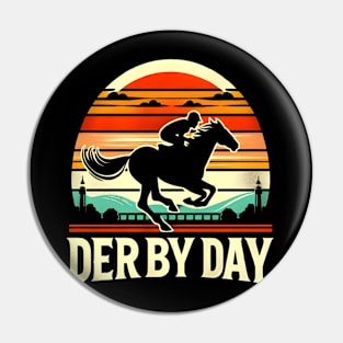 Cute Horse 150th Derby Day 2024 Horse racing Fascinator Pin