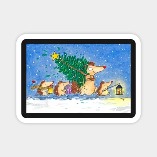 Happy Winter Holidays Magnet