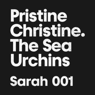 Sarah 001 - Pristine Christine - Minimalist Fan Design T-Shirt