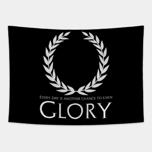 Glory - Inspiring & Motivating Quote - Ancient Greece Tapestry