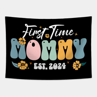 First Time Mommy Est 2024 Tapestry