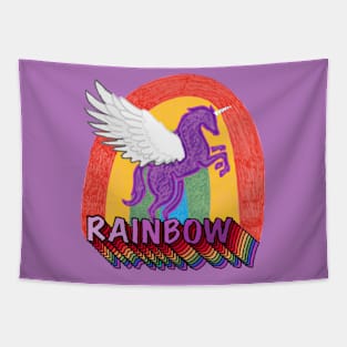 Rainbow Unicorn Tapestry