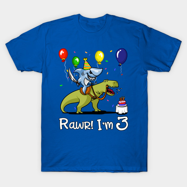rawr kids 3rd birthday shark riding t rex dinosaur 5 year old boy size chart