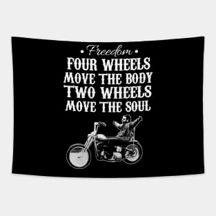 Two Wheels Move The Soul Bike Lover Gift Tapestry