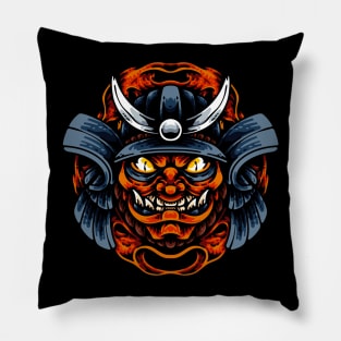 Oni Samurai Head Pillow