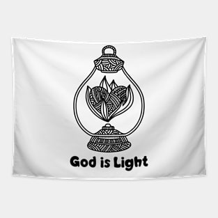 God is light Tapestry