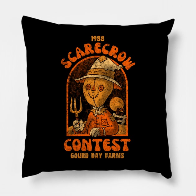 Scarecrow Contest Pillow by chrisraimoart