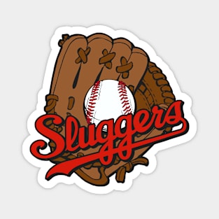 Sluggers Baseball Logo Magnet