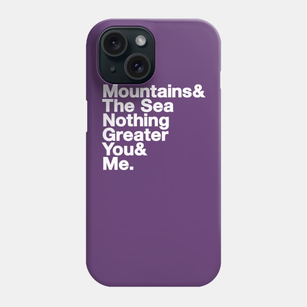 Mountains: Lyrical Jetset Phone Case by HustlerofCultures