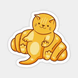 Kawaii Croissant Kitten Cat Lover Magnet