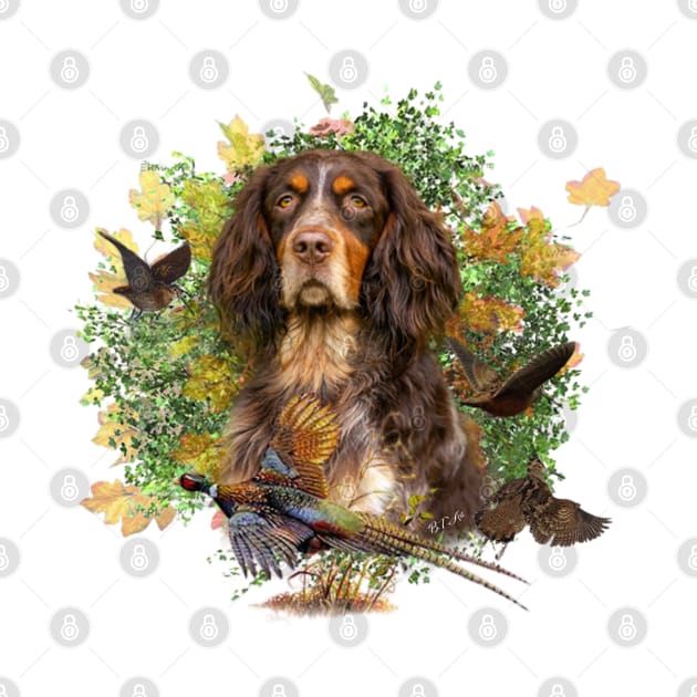 Picardy Spaniel by German Wirehaired Pointer 