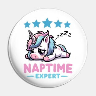 Naptime Expert Unicorn Pin