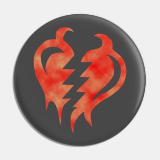 Torn heart Pin