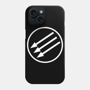 White Circle Arrows Phone Case