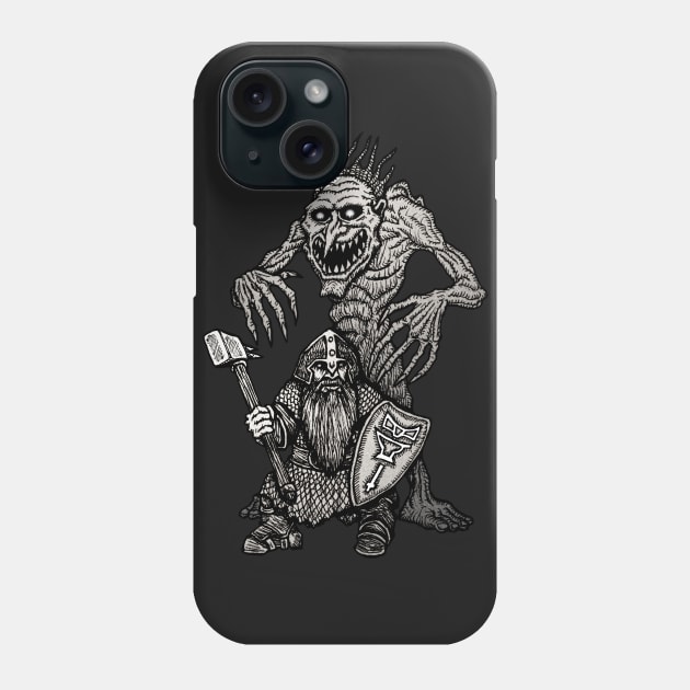 Alone? in the Dark Phone Case by azhmodai